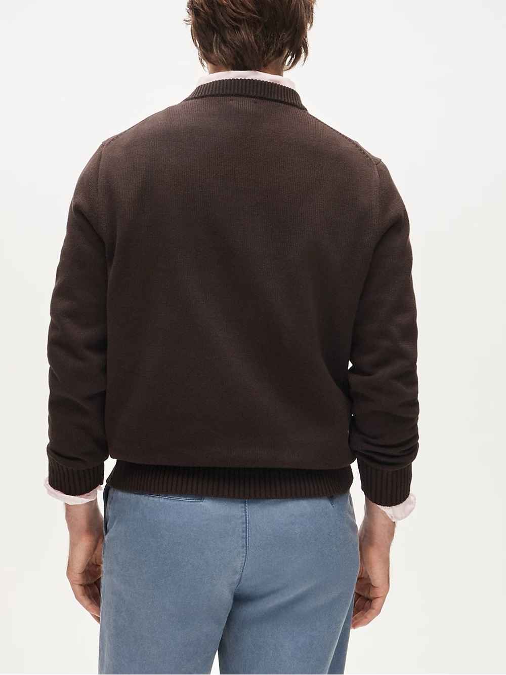 J. CREW Heritage cotton crewneck sweater in Earthen Umber Size L NWD $98 CO891 - Picture 4 of 9